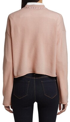 Theory Cashmere Cropped Pullover