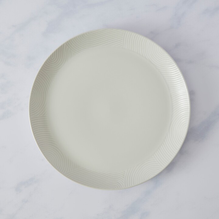 Dunelm Curves Stoneware Dinner Plate White ShopStyle