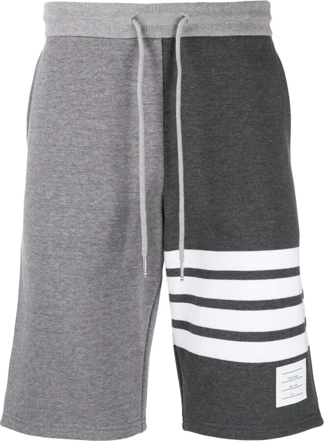 Thom Browne 4-Bar stripe tonal track shorts