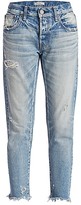 Thumbnail for your product : Moussy Vintage Kelley Mid-Rise Tapered Ankle Distressed Jeans