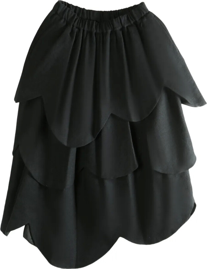 Noir Kei Ninomiya Layered Petal Skirt