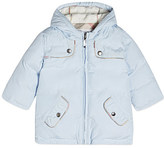 Thumbnail for your product : Burberry Fleece lined parka 12 months