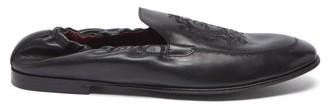 Dolce & Gabbana Ariosto Elasticated Leather Loafers - Black