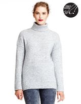 Thumbnail for your product : 424 FIFTH Marled Drop Shoulder Turtleneck Sweater