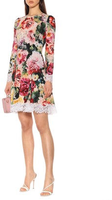 Dolce & Gabbana Floral crepe dress