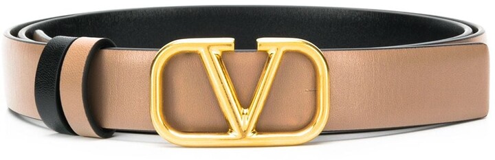 Valentino Garavani VLogo reversible leather belt - ShopStyle