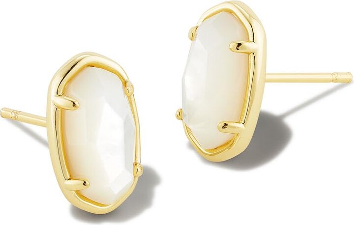 Kendra Scott Grayson Stone Stud Earrings in Iridescent Drusy