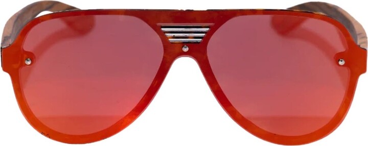 Tribal ëyës Amber 74mm Aviator Sunglasses