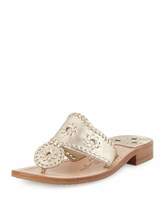 Thumbnail for your product : Jack Rogers Hamptons Whipstitch Thong Sandal, Platinum