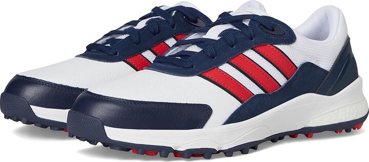 adidas Golf SW 5540 Spikeless Golf Shoes Men's Golf Shoes Footwear White/Pure Ruby/Collegiate Navy : 12 D - Medium, Leather