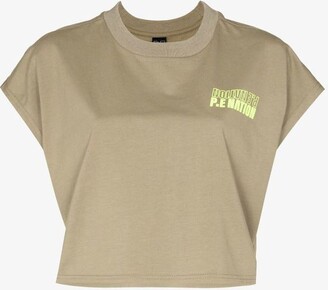 P.E Nation Green Direction Cropped T-Shirt