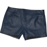 Thumbnail for your product : American Retro Blue Leather Shorts