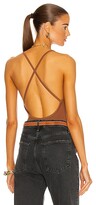 Thumbnail for your product : AGOLDE Dhalia Scoop Bodysuit in Brown