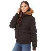 Thumbnail for your product : Brave Soul Womens Jean Padded Jacket Black/Black