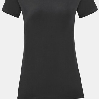 Fruit of the Loom Womens/Ladies Iconic T-Shirt (Black)