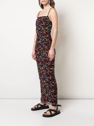 M Missoni Abstract-Print Slip Dress