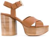 Thumbnail for your product : Clergerie Vianne wooden platform sandals