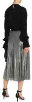 Thumbnail for your product : Maje Pleated Sequined Tulle Midi Skirt