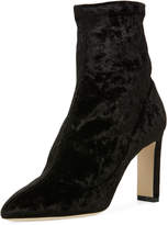 Thumbnail for your product : Jimmy Choo Louella Stretch-Velvet Booties