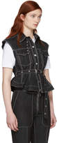 Thumbnail for your product : Marques Almeida Black Detachable Sleeve Jacket
