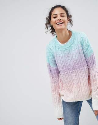 ASOS Design Chunky Jumper In Ombre