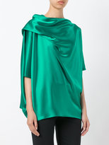 Thumbnail for your product : Gianluca Capannolo draped blouse - women - Polyester/Triacetate - 42