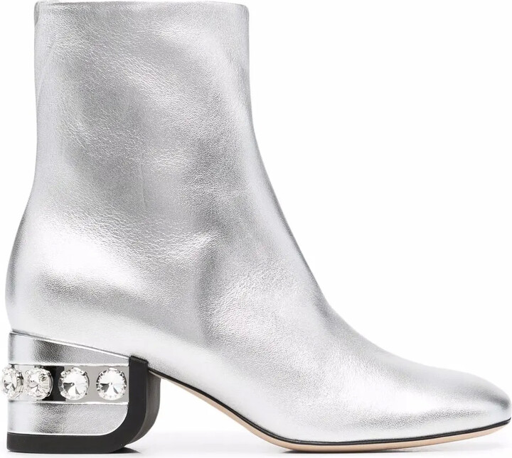 Nicholas Kirkwood JJ crystal-embellished ankle boots