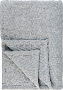 Superior Aswan Cotton Blend Medium Weight Textured Modern Chevron Pattern Coverlet