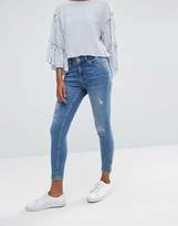 Thumbnail for your product : Oasis Distressed Cropped Skinny Jeans