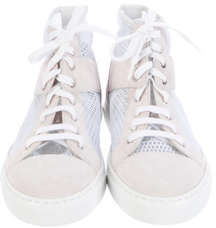 Chanel Mesh High-Top Sneakers