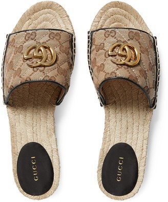 Gucci Women's GG matelasse canvas espadrille sandal