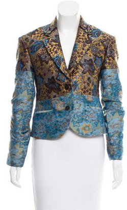 Creatures of the Wind Brocade Butterfly-Embroidered Blazer