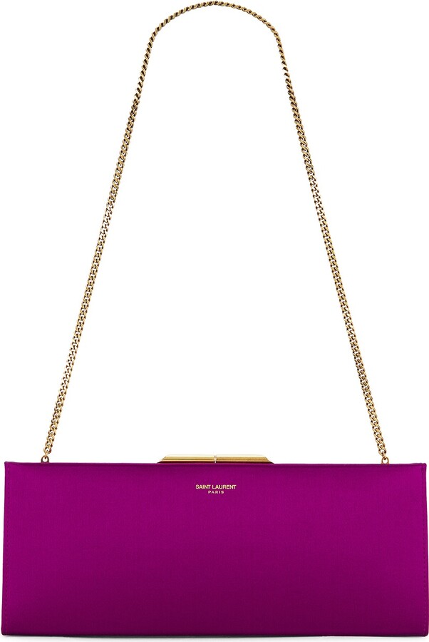 Saint Laurent Small Midnight Pochette in Purple