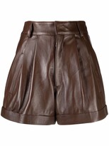 Thumbnail for your product : Manokhi Jett leather shorts