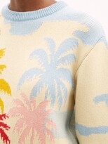 Thumbnail for your product : Alanui Riding The Waves Tropical-jacqaurd Wool Sweater - Multi