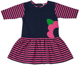 Thumbnail for your product : Florence Eiseman Striped Fit-and-Flare Dress, Navy/Fuchsia