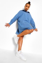 Thumbnail for your product : boohoo Plus Oversized Chambray Boyfriend Shirt Dress
