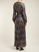 Thumbnail for your product : Raquel Diniz Olivia Floral-print Silk Dress - Black Multi