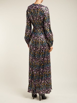 Raquel Diniz Olivia Floral-print Silk Dress - Black Multi