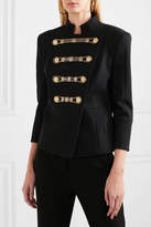 Thumbnail for your product : Pierre Balmain Embellished Twill Blazer - Black