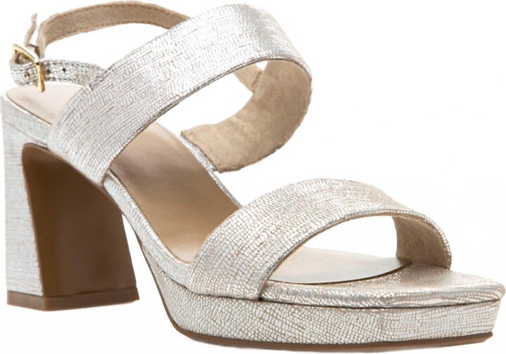 VANELi Women's Maida Slingback Platform Sandal In Perla Harmonica