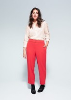 Thumbnail for your product : MANGO Violeta BY Flowy shirt red - 10 - Plus sizes