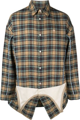 NAMESAKE Charlotte panelled plaid shirt - ShopStyle