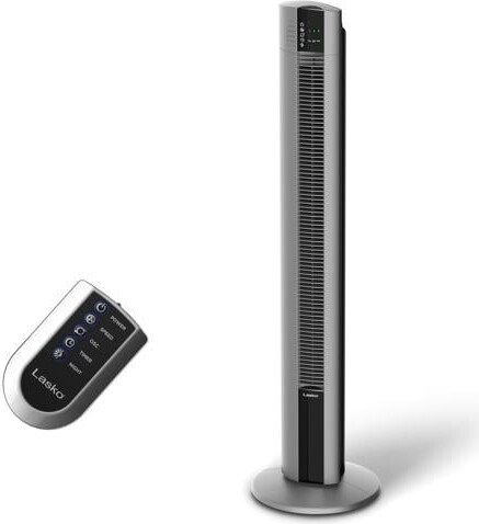 Lasko Tower Fan, Oscillating Performance, Remote Control, Nighttime Setting, Timer, 3 Speeds, High-Velocity Tower Fan, Room Fan for Bedroom or...