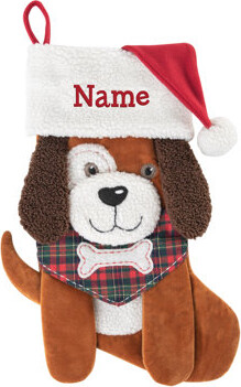 The Holiday Aisle Floppy Eared with Bandana Personalized Stocking