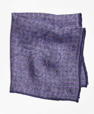 Brooks Brothers Double-Sided Paisley Pocket Square