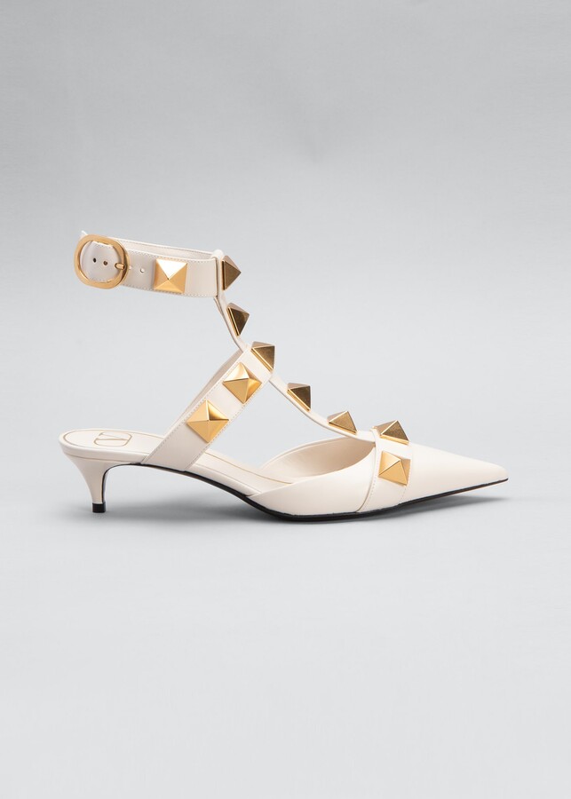 Valentino Kitten Heel Pumps | the world's of fashion | ShopStyle