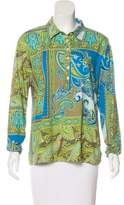 Thumbnail for your product : Bogner Paisley Button-Up Top