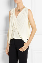 Thumbnail for your product : Issa Lulu wrap-effect crepe top