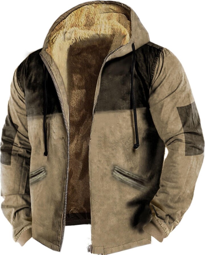 Cenlang Warmest Parka Mens UK Hybrid Jackets Mens UK Mens Sherpa Jacket